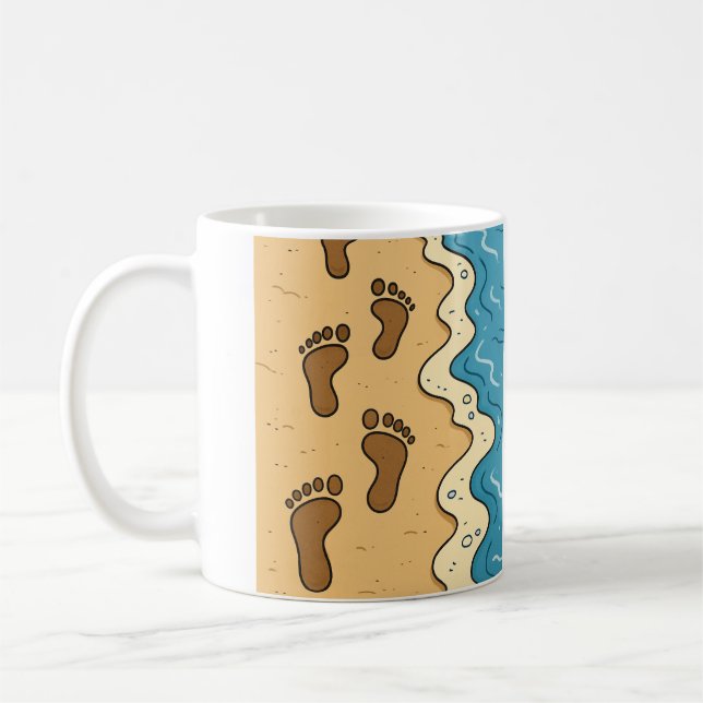 Beach day coffee mug (Left)