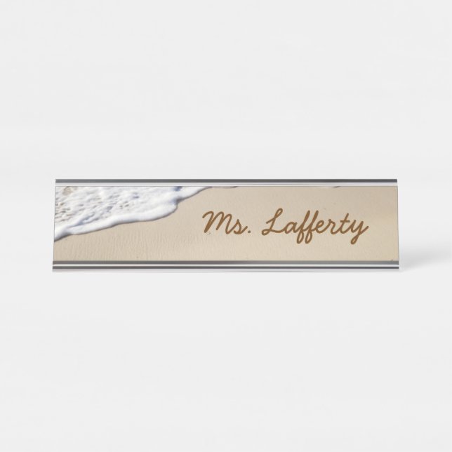 Beach Day Desk Name Plate (Front)
