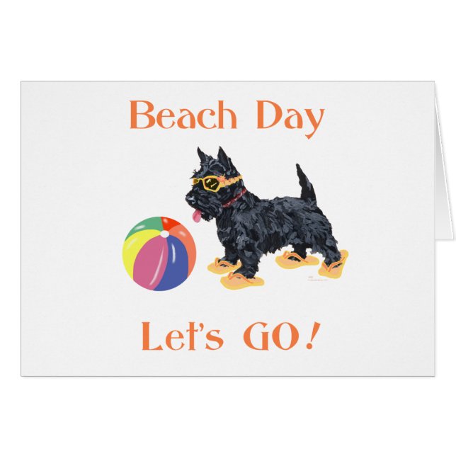 Beach Day Scottie Dog (Front Horizontal)