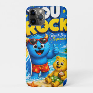 Beach Day Superstar Monster Friends Summer Collage iPhone 11 Pro Case