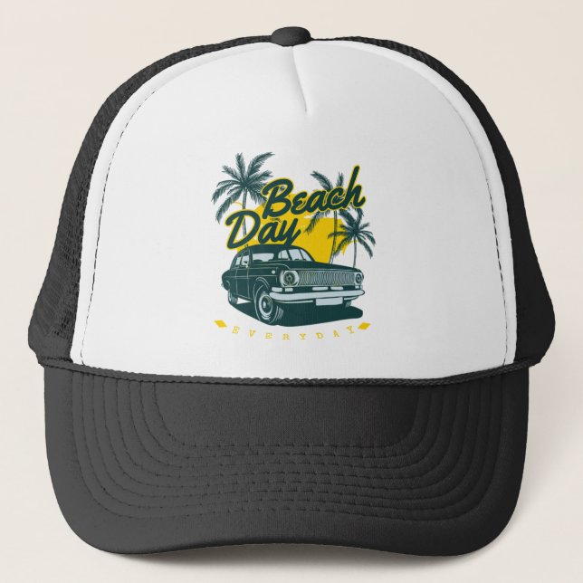 Beach Day Trucker Hat (Front)