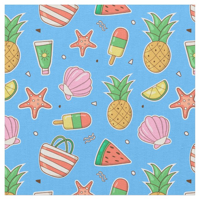 Beach Days Fabric (Close Up)