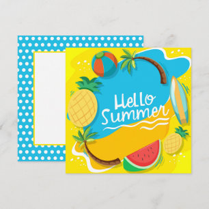 Beach Days Hello Summer Greeting Card