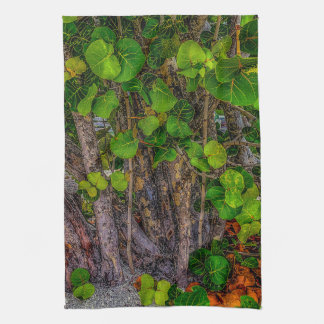 Beach Days, Overcast, Sea Grapes Grow Wild Kitchen Towel