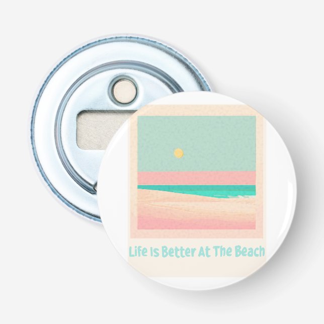 Beach design  bottle opener (Front)