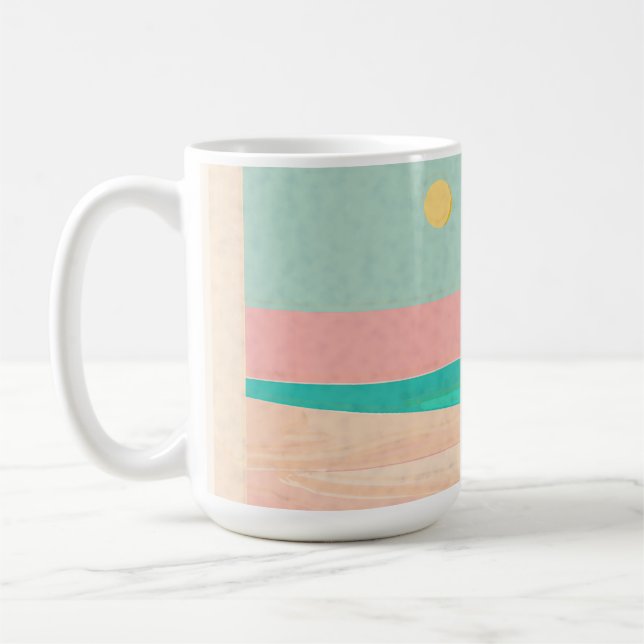 Beach design  coffee mug (Left)