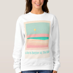 Beach design sweatshirt