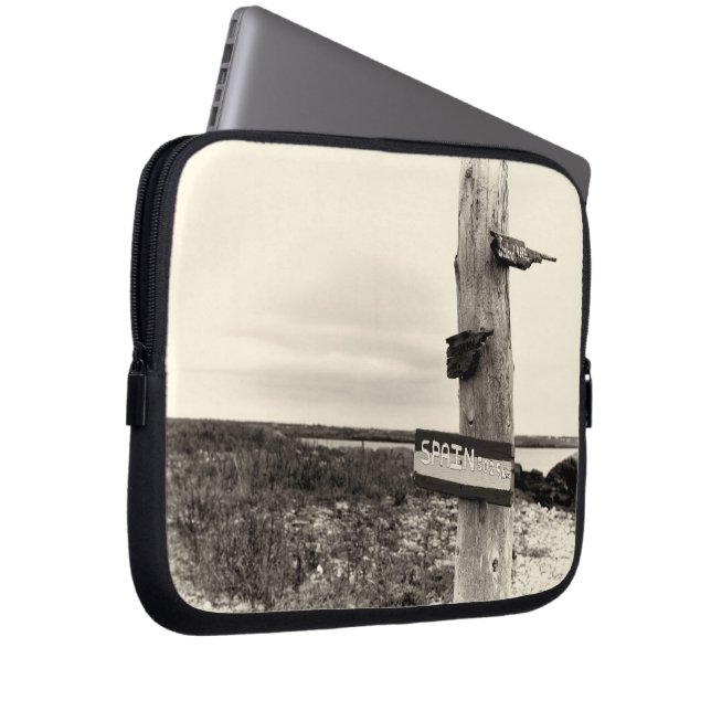 beach destination laptop sleeve (Front Right)