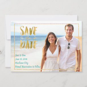 Beach Destination Photo Save the Date