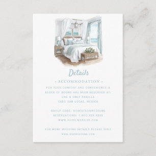 Beach Destination Wedding   Details Enclosure Card