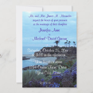 Beach Destination Wedding Invitation