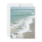 Beach Destination Wedding Invitation, Foaming Surf