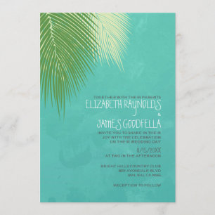 Beach Destination Wedding Invitations