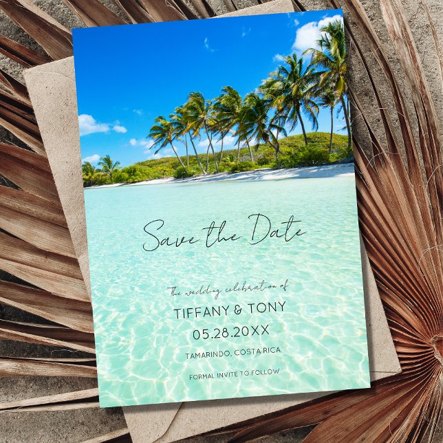 Beach Destination Wedding Photo Save the Date (Creator Uploaded)
