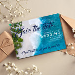 Beach Destination Wedding Save Dates Save The Date<br><div class="desc">Gorgeous aerial beach photography wedding save the date cards for your destination, island or beach wedding. This invitation can be used for any tropical beach or island location of your choice, simply change the wording on the template to fit your needs. Customize with your names, wedding date and location. Bottom...</div>