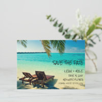 Beach Destination Wedding  Save The Date