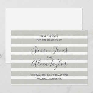 Beach destination wedding save the date