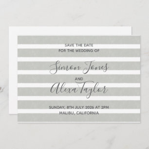 Beach destination wedding save the date