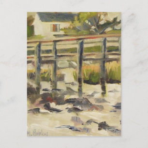 Beach Dock at the Marsh Postcard