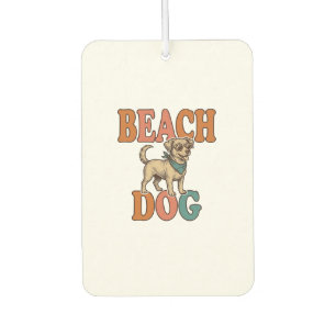 Beach Dog Vintage Engraving Graphic Design_1 Air Freshener