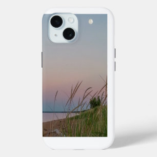 Beach Dunes Evening Sky Full Moon iPhone 15 Case