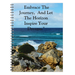 Beach Embrace: Motivational Embrace The Journey, Notebook