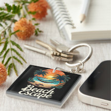 Beach Escape Keychain