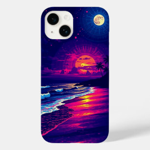Beach Evening with Sunset Rays mobile Case-Mate iPhone 14 Case