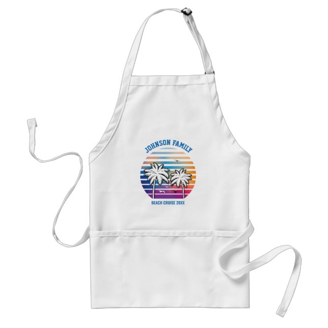 Beach Family Reunion Custom Cruise Summer Vacation Standard Apron (Front)