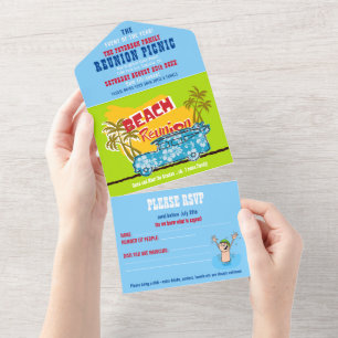 Beach Family Reunion Invitation 