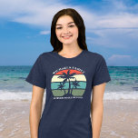 Beach Family Reunion Palm Tree Sunset Women's Tri-Blend Shirt<br><div class="desc">Cute matching summer family reunion beach vacation women's tri-blend t-shirts for mom and grandma to wear on an island cruise or tropical seaside trip. Features beautiful palm trees in front of a pretty ocean sunset. Perfect custom tees for all the women in a group to match. Customize with the name...</div>
