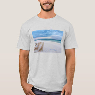 Beach Fence Morning Destin Florida T-Shirt