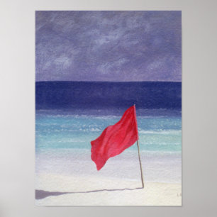 Beach Flag - Storm Warning 1985 Poster
