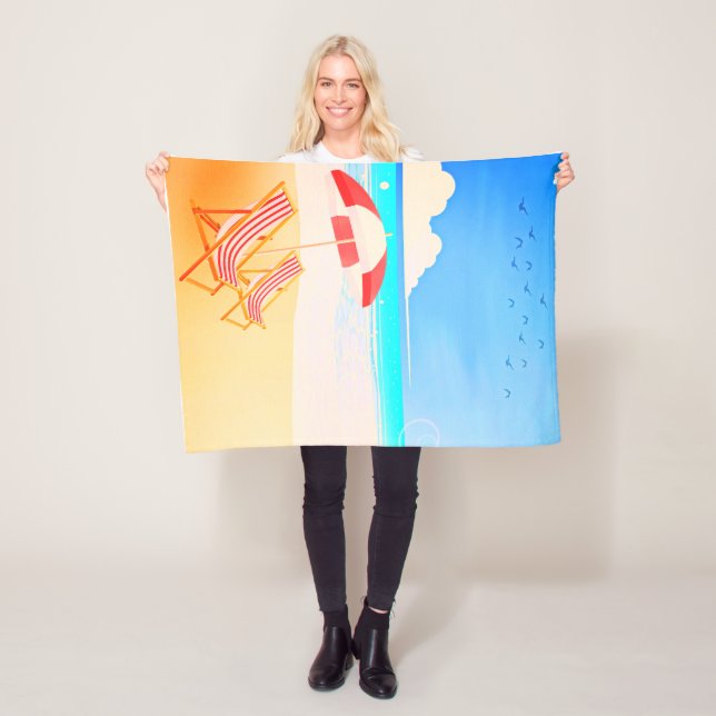 Beach Fleece Blanket, 30"x40" Blanket (In Situ)
