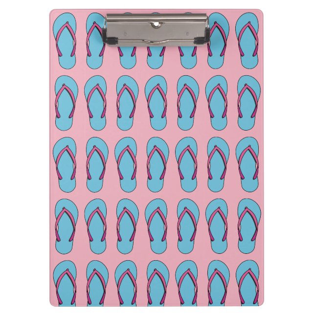 Beach Flip Flops Clipboard (Front)