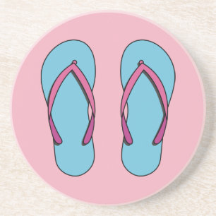 Beach Flip Flops Coaster