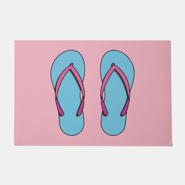 Beach Flip Flops Doormat (Front)