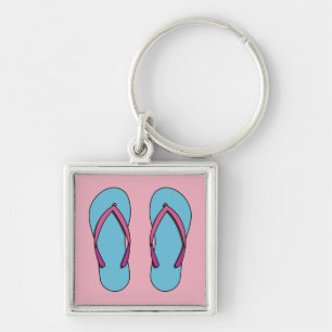 Beach Flip Flops Keychain