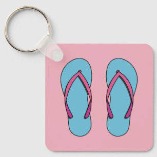 Beach Flip Flops Keychain