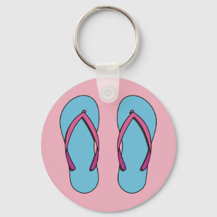 Beach Flip Flops Keychain