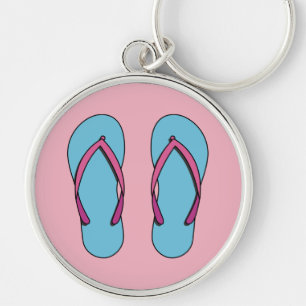 Beach Flip Flops Keychain