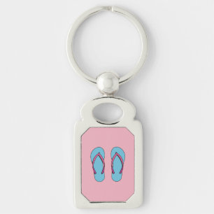 Beach Flip Flops Keychain