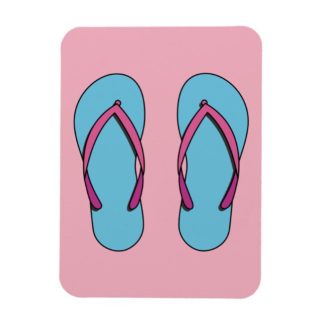 Beach Flip Flops Magnet (Vertical)