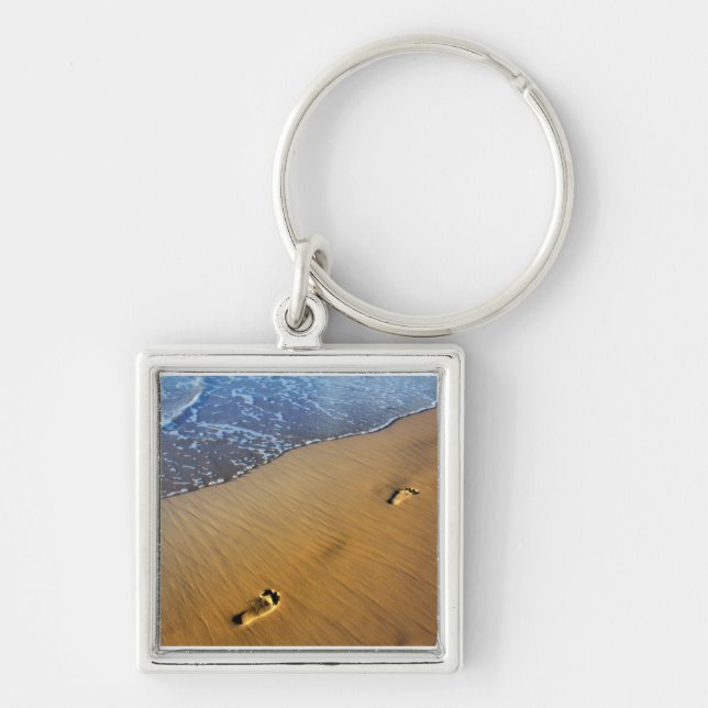 Beach Footsteps Keychain (Front)