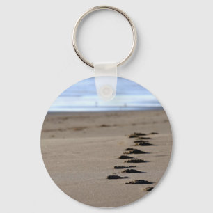 Beach Footsteps Keychain