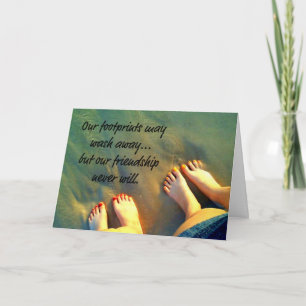 Beach Forever Friends Poem Card