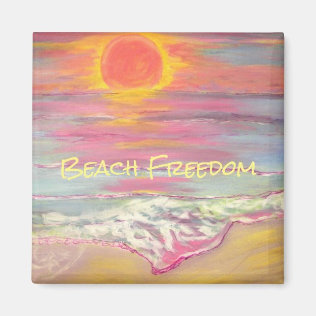 Beach Freedom Magnet (Front)
