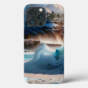 Beach Front Ocean Waves Landscape 1 iPhone 13 Pro Case