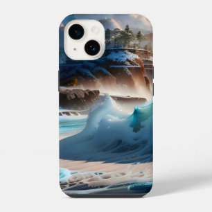 Beach Front Ocean Waves Landscape 1 iPhone 14 Case