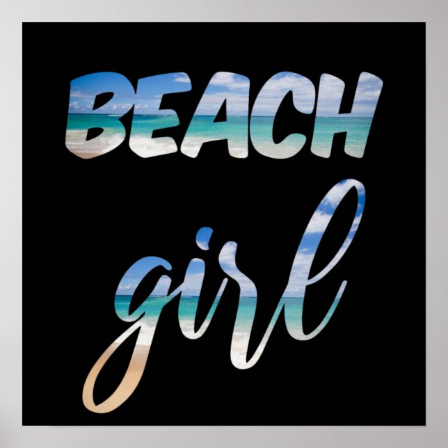 Beach Girl Poster (Front)